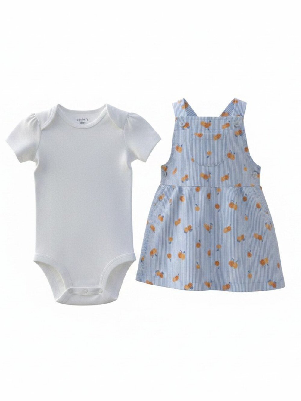 Carter's 2-Piece Cherry Print Dress Set Size 18M NWT Minor Defect - Picture 6 of 11